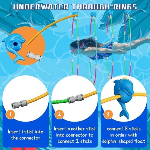 Swimming Rings Pool Toys Diving‎ Practice Kids Adults - Picture 3 of 7